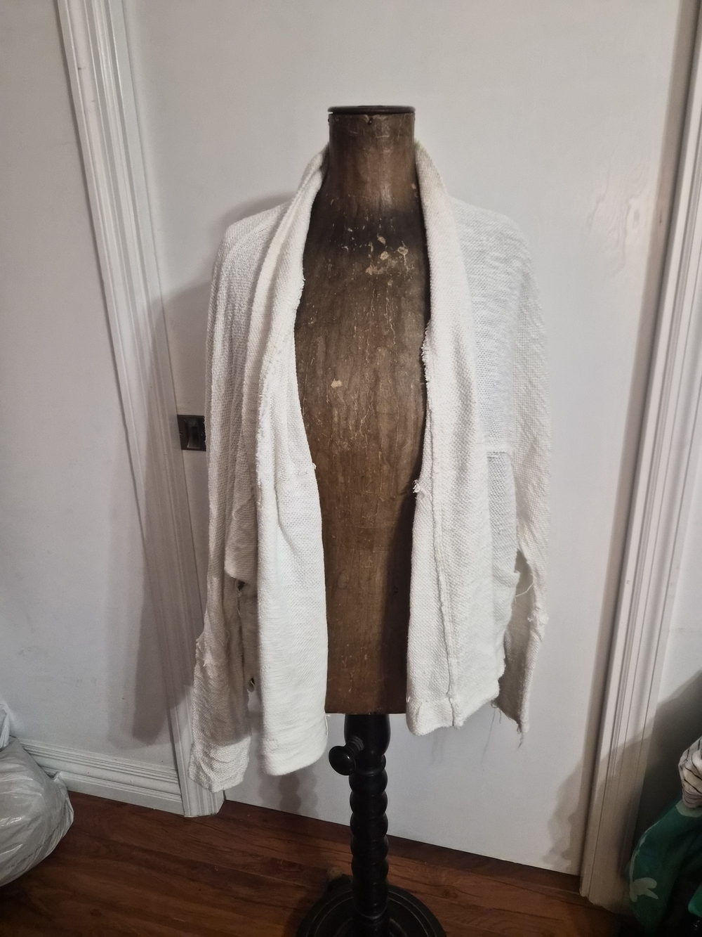 Splendid Ivory Open-Front Cardigan